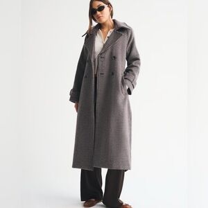 Abercrombie Dad Coat 🖤 Wool Trench Coat